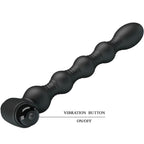 PRETTY LOVE - LYNN SILICONE ANAL PLUG 10 VIBRATIONS BLACK - Amore24