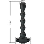 PRETTY LOVE - LYNN SILICONE ANAL PLUG 10 VIBRATIONS BLACK - Amore24