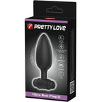 PRETTY LOVE - VIBRA BUTT PLUG 2 ANAL PLUG 10 VIBRATIONS BLACK - Amore24
