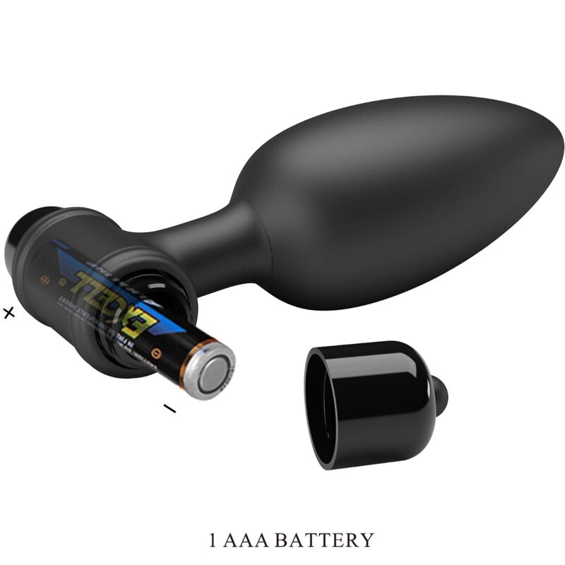 PRETTY LOVE - VIBRA BUTT PLUG 2 ANAL PLUG 10 VIBRATIONS BLACK - Amore24
