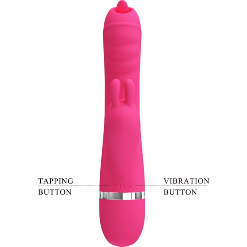 PRETTY LOVE - PHOENIX MULTIFUNCTION RABBIT VIBRATOR PINK - Amore24