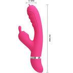 PRETTY LOVE - PHOENIX MULTIFUNCTION RABBIT VIBRATOR PINK - Amore24