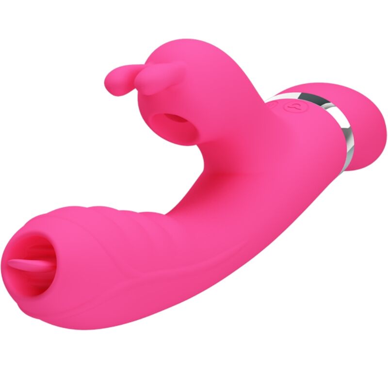 PRETTY LOVE - PHOENIX MULTIFUNCTION RABBIT VIBRATOR PINK - Amore24