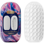 PRETTY LOVE - COQUETTISH BALLS SILICONE MALE MASTURBATOR WHITE - Amore24