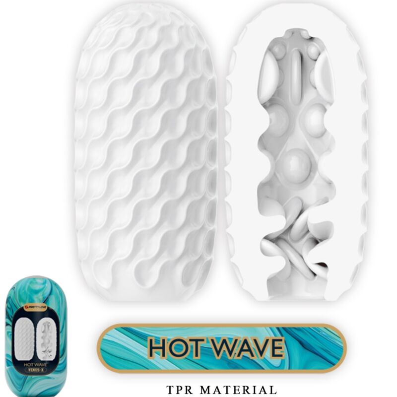 PRETTY LOVE - VENUS X 15 SILICONE MALE MASTURBATORS WHITE - Amore24