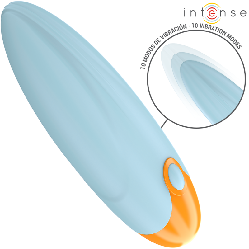 INTENSE - MIKE VIBRATING BULLET 10 VIBRATIONS BLUE REMOTE CONTROL - Amore24