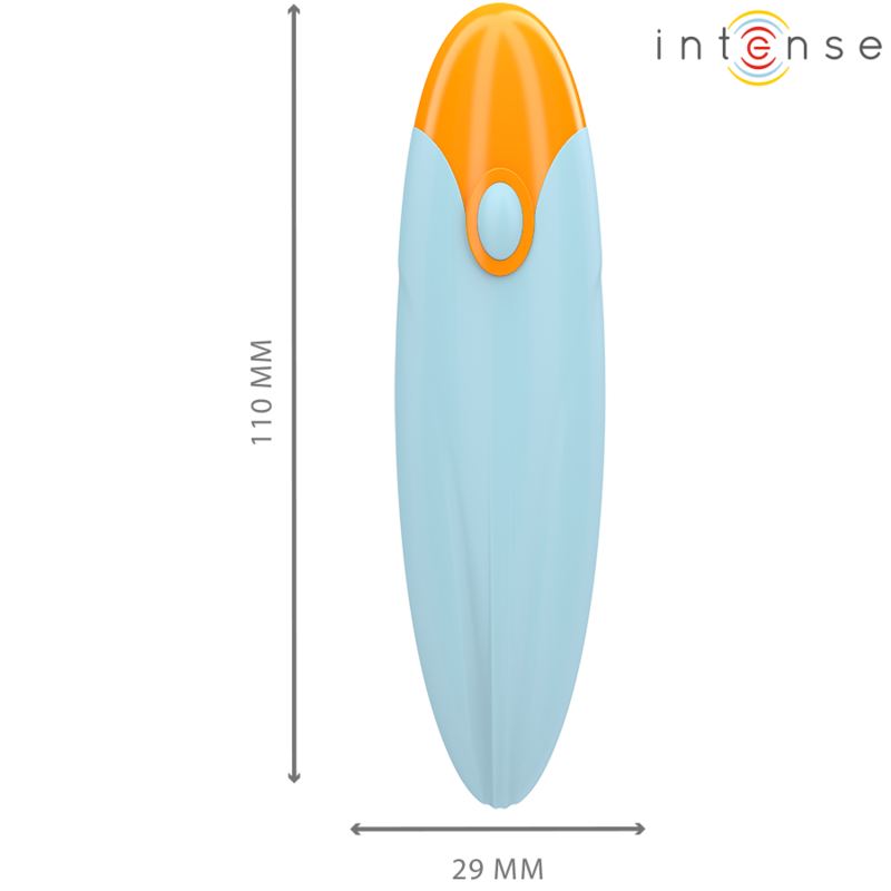 INTENSE - MIKE VIBRATING BULLET 10 VIBRATIONS BLUE REMOTE CONTROL - Amore24