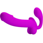 PRETTY LOVE - KELPIE DOUBLE STRAP-ON STIMULATOR PURPLE - Amore24
