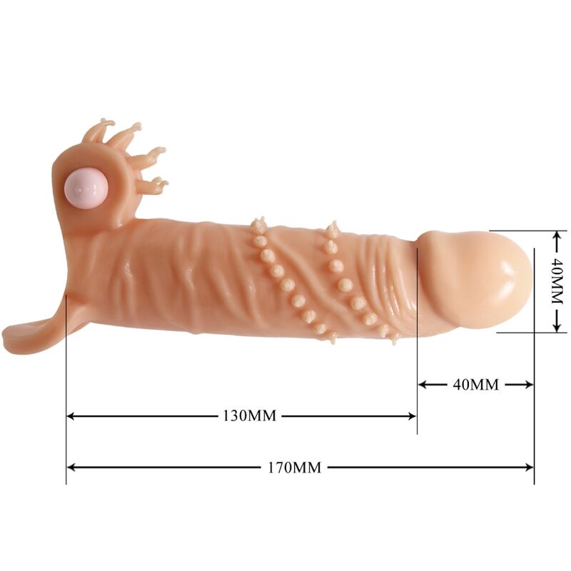 PRETTY LOVE - CONNOR PENIS SLEEVE + CLITORIS STIMULATOR FLESH - Amore24