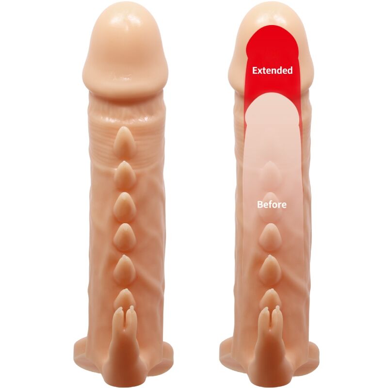 PRETTY LOVE - EMMIT PENIS SLEEVE + CLITORIS STIMULATOR FLESH - Amore24