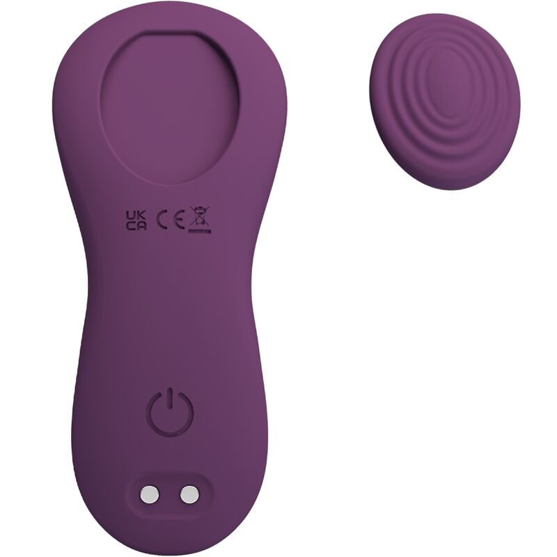 PRETTY LOVE - MANE LAY ON CLITORIS MASSAGER 10 VIBRATIONS REMOTE CONTROL PURPLE - Amore24