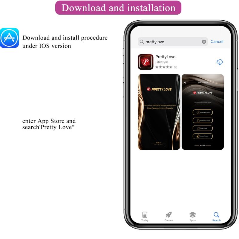 PRETTY LOVE - FRANZ MASSAGER AND VIBRATOR FREE APP PURPLE - Amore24