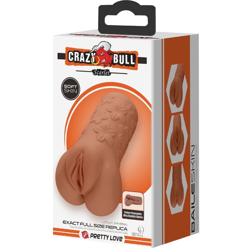 CRAZY BULL - SCARLET VAGINA AND ANUS DESIGN WITH FLOWERS FLESH - Amore24