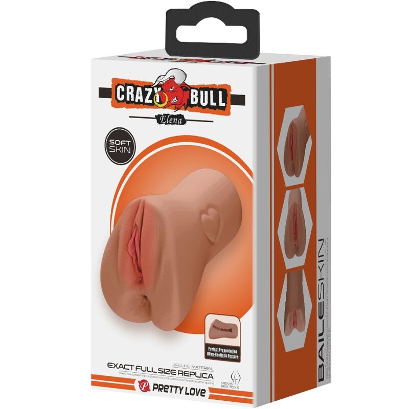 CRAZY BULL - SCARLET VAGINA AND ANUS DESIGN WITH A HEART FLESH - Amore24