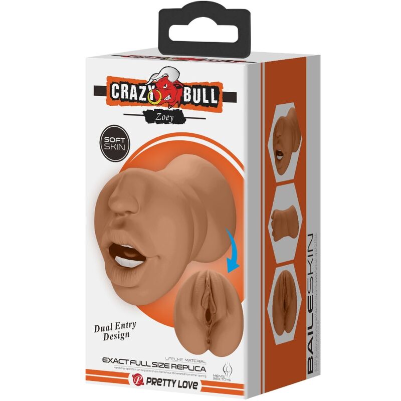 CRAZY BULL - ZOEY DOUBLE MASTURBATOR MOUTH & VAGINA FLESH - Amore24