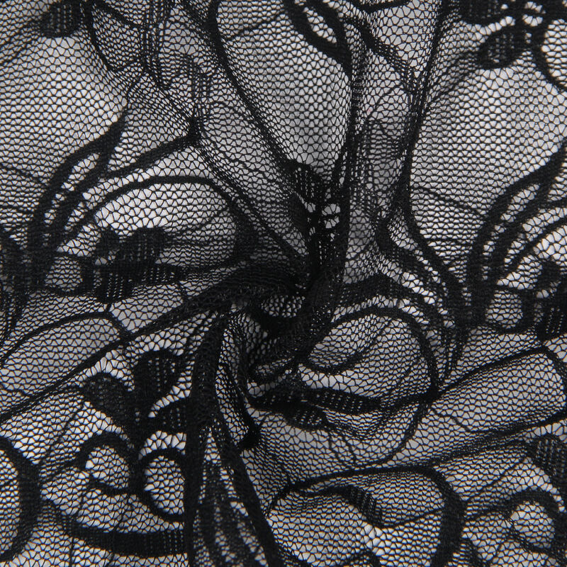 SUBBLIME - 954185 LACE BABYDOLL WITH ADJUSTABLE STRAPS BLACK S/M - Amore24