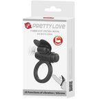 PRETTY LOVE - DEBONAIRE VIBRATING RING RABBIT 10 VIBRATIONS BLACK - Amore24
