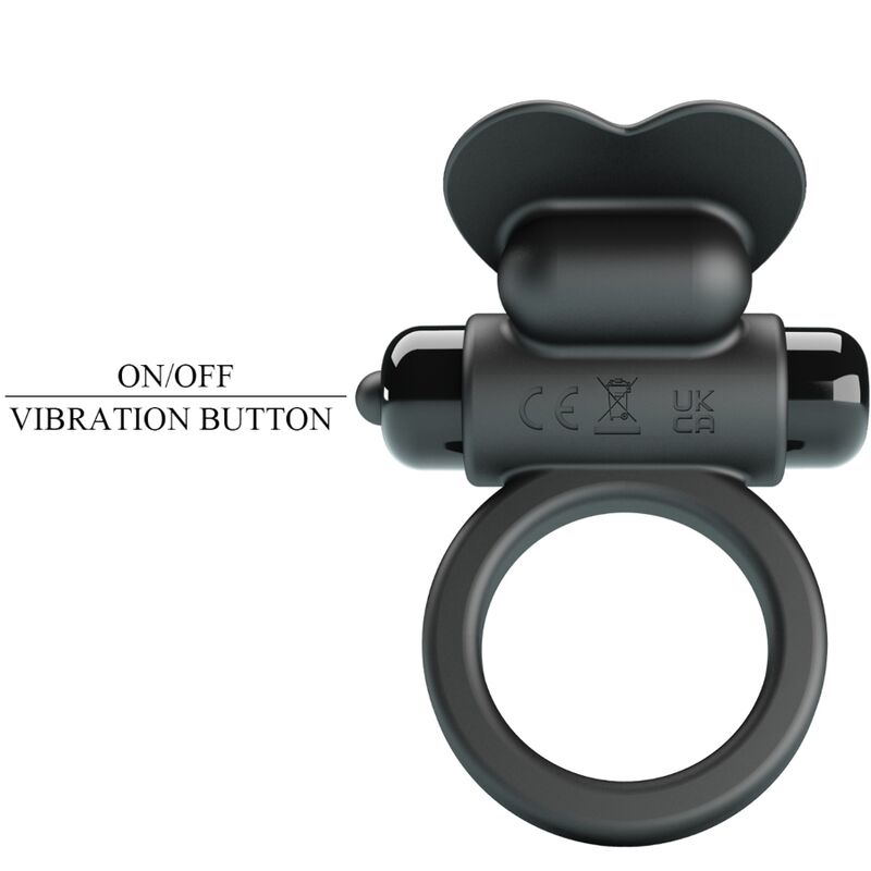 PRETTY LOVE - DEBONAIRE VIBRATING RING RABBIT 10 VIBRATIONS BLACK - Amore24