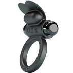 PRETTY LOVE - DEBONAIRE VIBRATING RING RABBIT 10 VIBRATIONS BLACK - Amore24