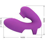PRETTY LOVE - ATHENA FINGER VIBRATOR WITH CLITORIS STIMULATOR PURPLE - Amore24