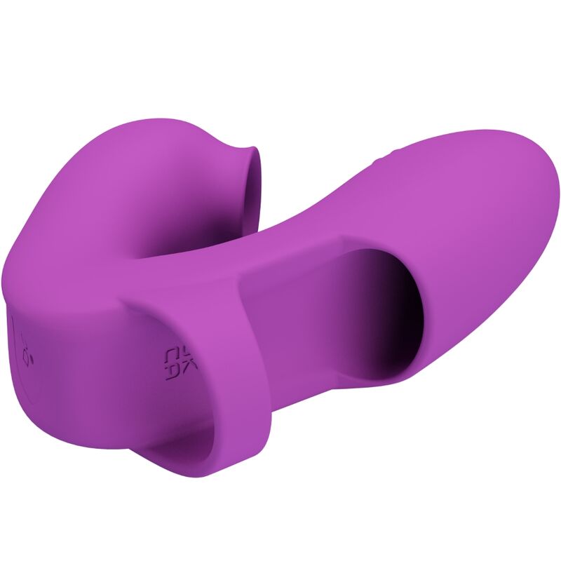 PRETTY LOVE - ATHENA FINGER VIBRATOR WITH CLITORIS STIMULATOR PURPLE - Amore24