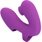 PRETTY LOVE - ATHENA FINGER VIBRATOR WITH CLITORIS STIMULATOR PURPLE - Amore24