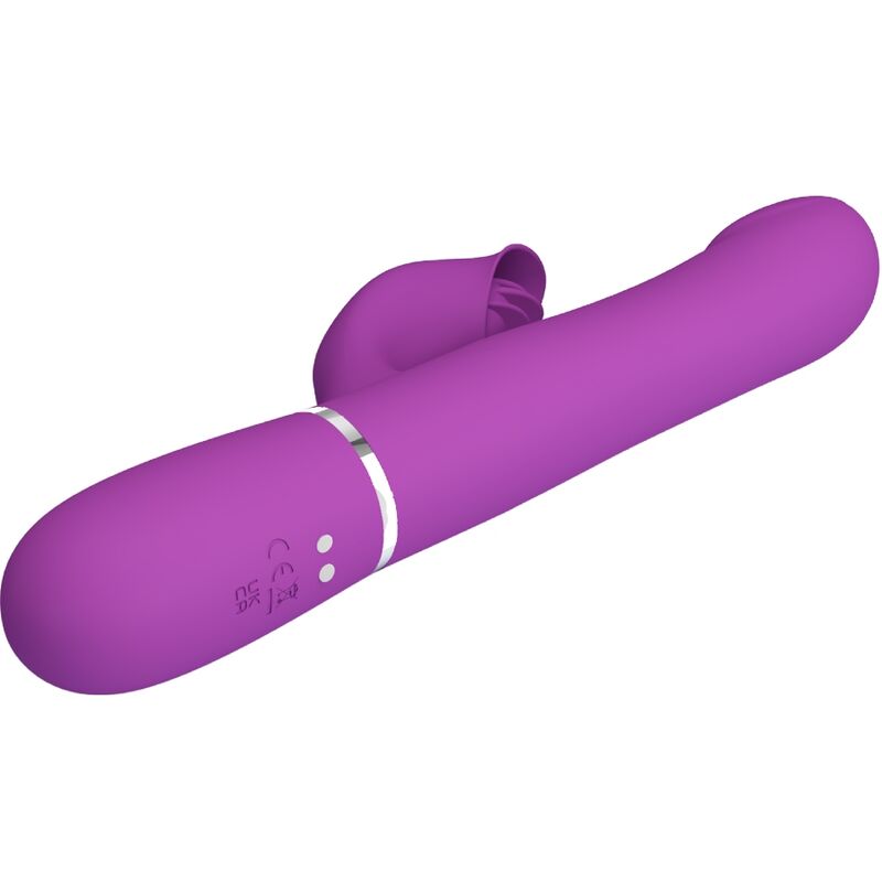 PRETTY LOVE - 4 IN 1 MULTIFUNCTION VIBRATOR & STIMULATOR PURPLE - Amore24