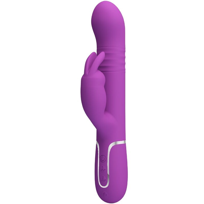 PRETTY LOVE - COALE 4 IN 1 MULTIFUNCTION RABBIT VIBRATOR  PURPLE - Amore24