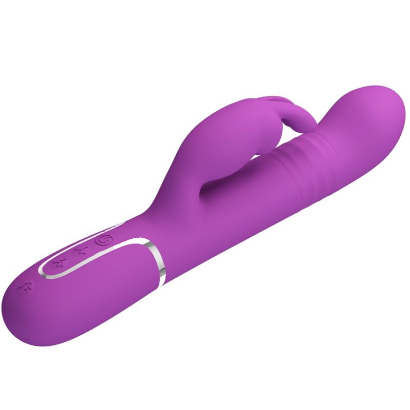 PRETTY LOVE - COALE 4 IN 1 MULTIFUNCTION RABBIT VIBRATOR  PURPLE - Amore24
