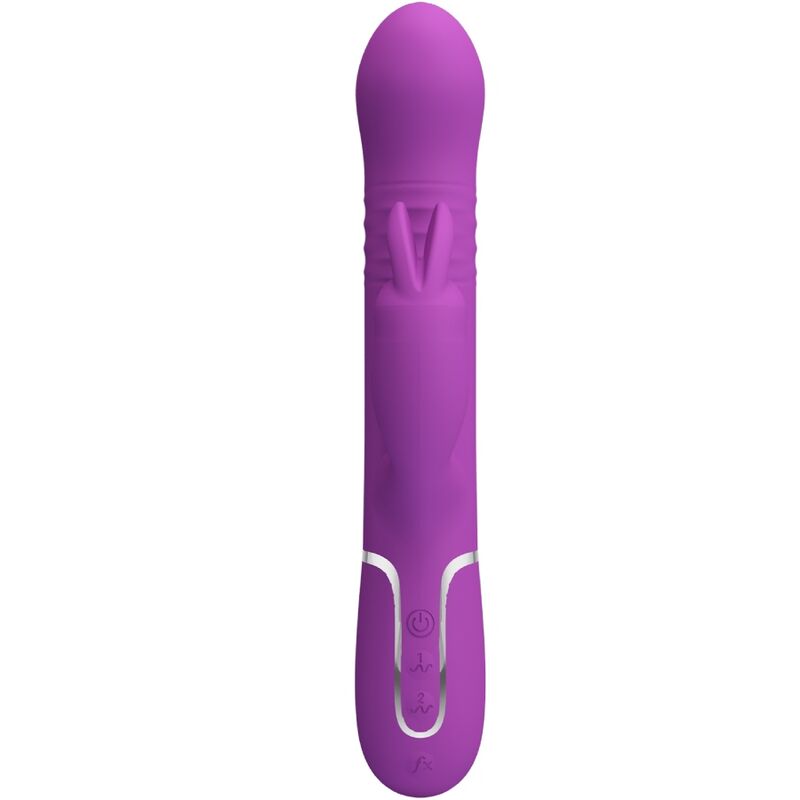 PRETTY LOVE - COALE 4 IN 1 MULTIFUNCTION RABBIT VIBRATOR  PURPLE - Amore24
