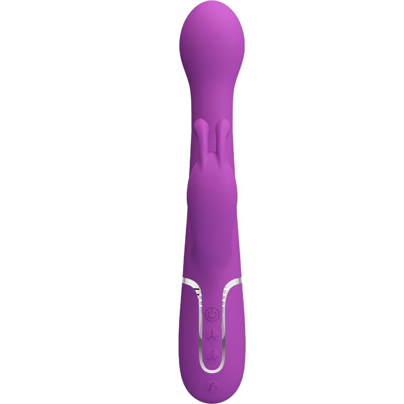 PRETTY LOVE - DEJON 3 IN 1 MULTIFUNCTION RABBIT VIBRATOR  PURPLE - Amore24