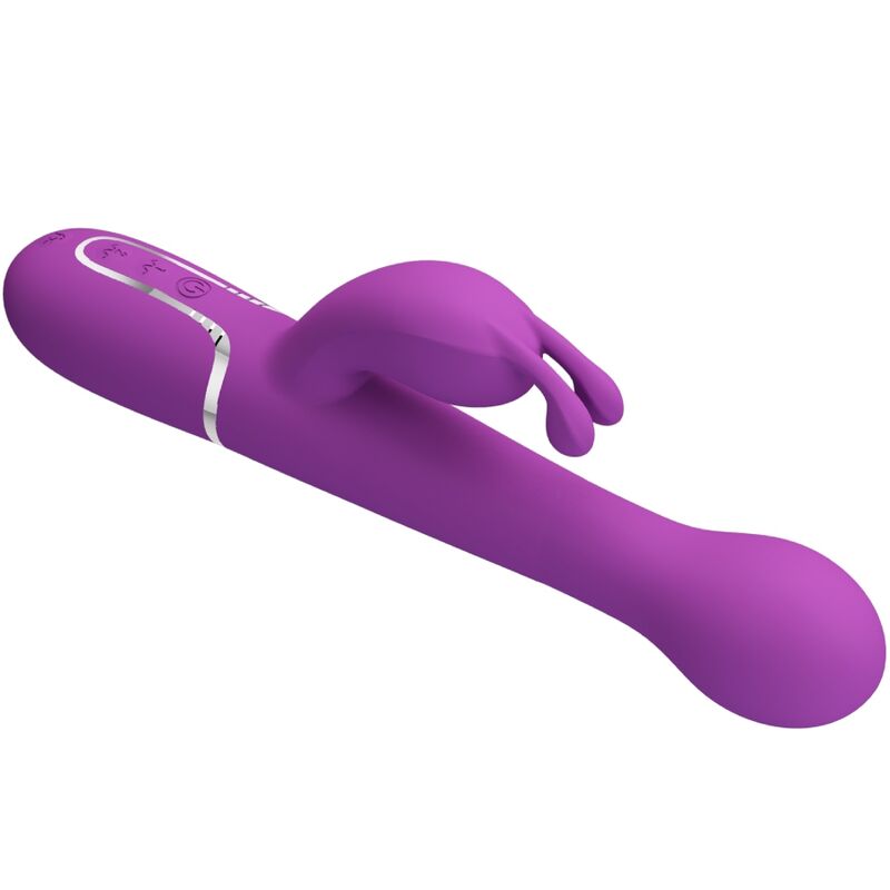 PRETTY LOVE - DEJON 3 IN 1 MULTIFUNCTION RABBIT VIBRATOR  PURPLE - Amore24