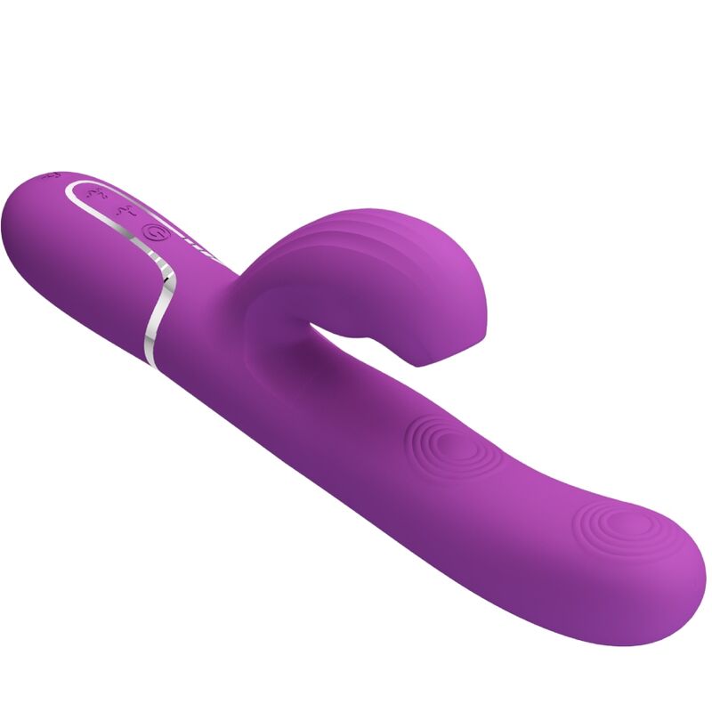 PRETTY LOVE - PERLITA 3 IN 1 MULTIFUNCTION RABBIT VIBRATOR  PURPLE - Amore24