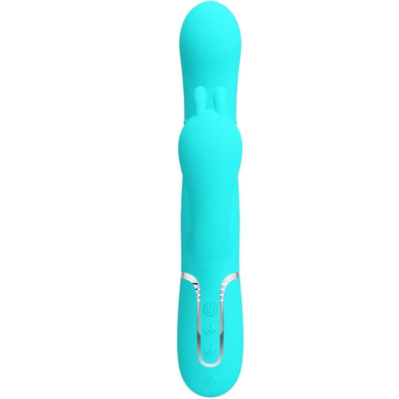 PRETTY LOVE - CAMMY 4 IN 1 MULTIFUNCTION TRIPPLE RABBIT VIBRATOR  BLUE - Amore24