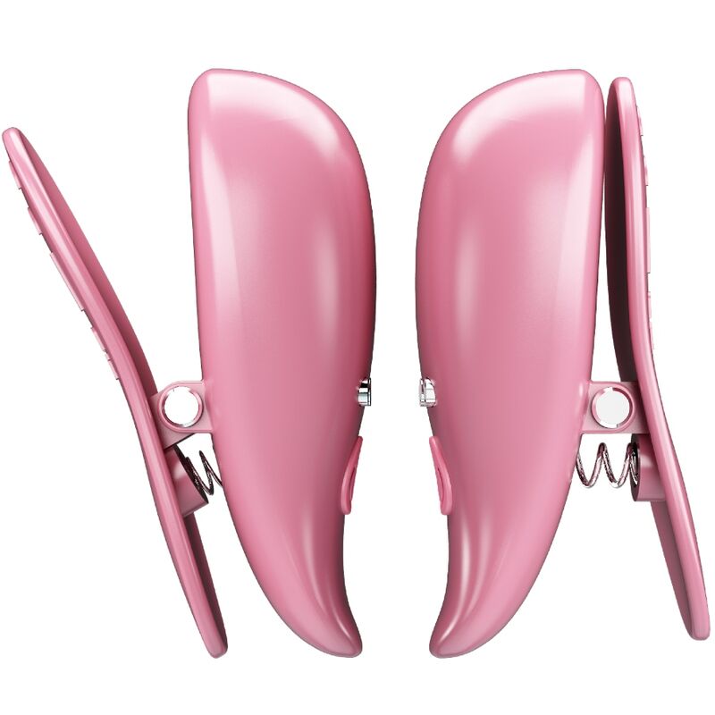PRETTY LOVE - CAILEY NIPPLE CLAMPS 10 VIBRATIONS REMOTE CONTROL PINK - Amore24