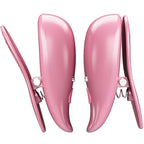 PRETTY LOVE - CAILEY NIPPLE CLAMPS 10 VIBRATIONS REMOTE CONTROL PINK - Amore24