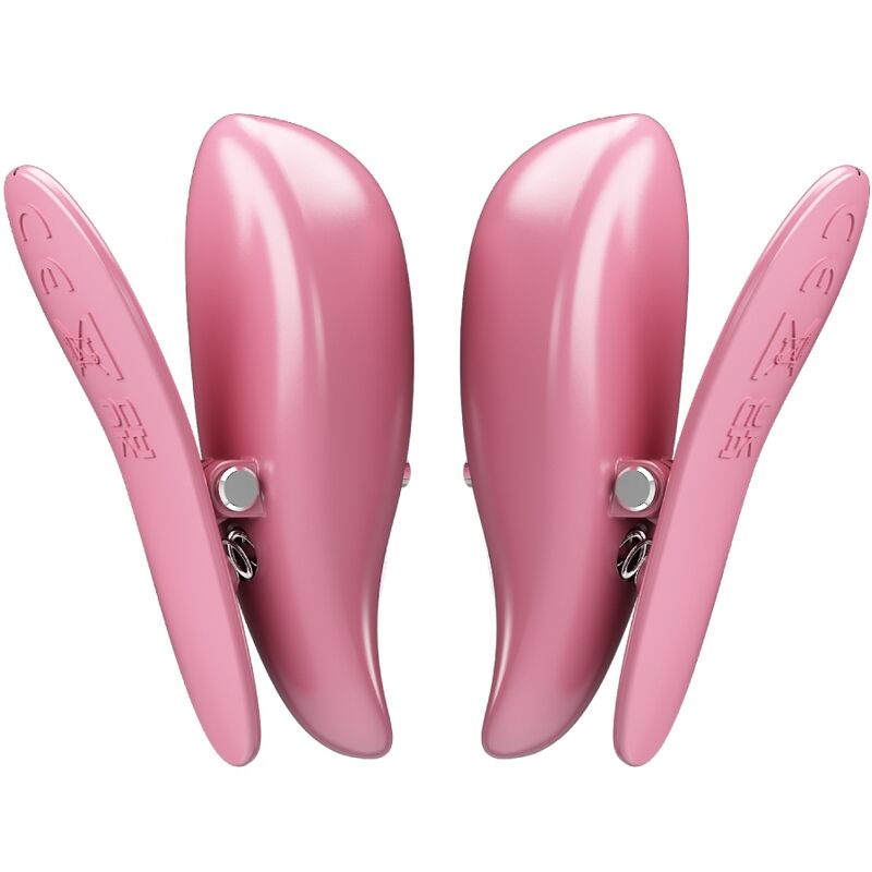 PRETTY LOVE - CAILEY NIPPLE CLAMPS 10 VIBRATIONS REMOTE CONTROL PINK - Amore24