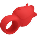 PRETTY LOVE - JAE ROSE SHAPED FINGER VIBRATOR 10 VIBRATIONS RED - Amore24