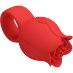 PRETTY LOVE - JAE ROSE SHAPED FINGER VIBRATOR 10 VIBRATIONS RED - Amore24