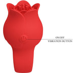 PRETTY LOVE - JAE ROSE SHAPED FINGER VIBRATOR 10 VIBRATIONS RED - Amore24