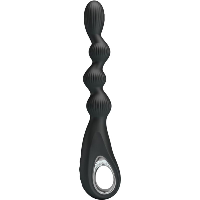PRETTY LOVE - FEDERER ANAL VIBRATOR 12 VIBRATIONS BLACK - Amore24
