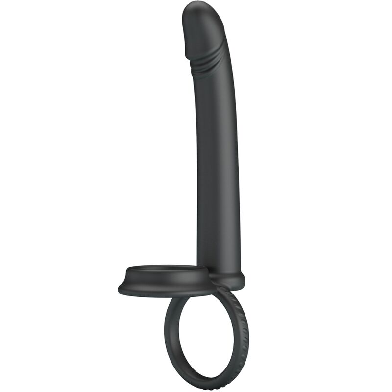 PRETTY LOVE - DILLION DOUBLE PENETRATION DOUBLE COCK RING BLACK - Amore24