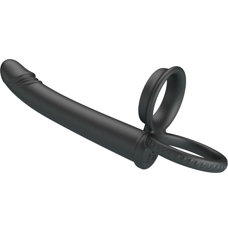 PRETTY LOVE - DILLION DOUBLE PENETRATION DOUBLE COCK RING BLACK - Amore24
