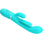 PRETTY LOVE - SHANIA TRIPLE RABBIT MULTIFUNCTION VIBRATOR 3 IN 1 BLUE - Amore24