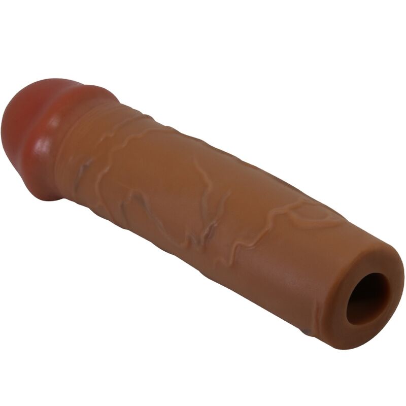 PRETTY LOVE - NILE PENIS SLEEVE WITH 2.5 CM EXTENSION MULATTO - Amore24