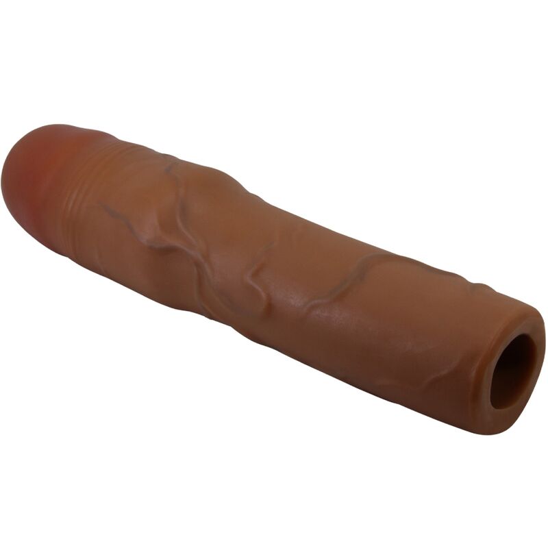 PRETTY LOVE - KYLIAN PENIS SLEEVE WITH 7.6 CM EXTENSION MULATTO - Amore24