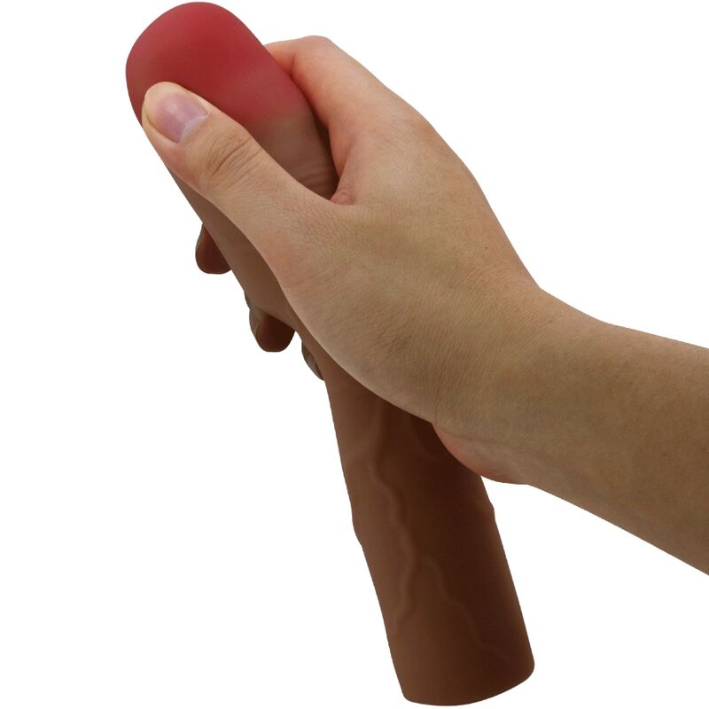 PRETTY LOVE - KYLIAN PENIS SLEEVE WITH 7.6 CM EXTENSION MULATTO - Amore24