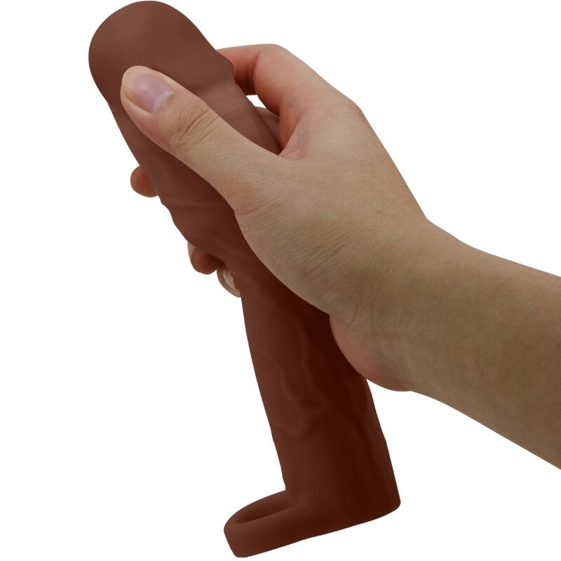 PRETTY LOVE - GERD PENIS SLEEVE WITH 7.6 CM EXTENSION MULATTO - Amore24