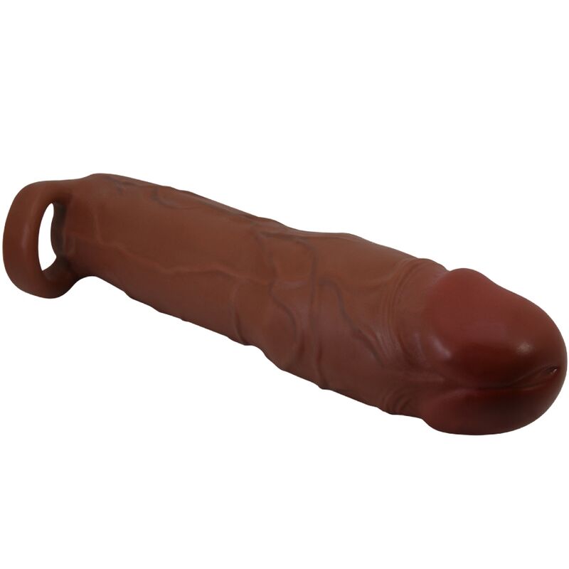PRETTY LOVE - GERD PENIS SLEEVE WITH 7.6 CM EXTENSION MULATTO - Amore24