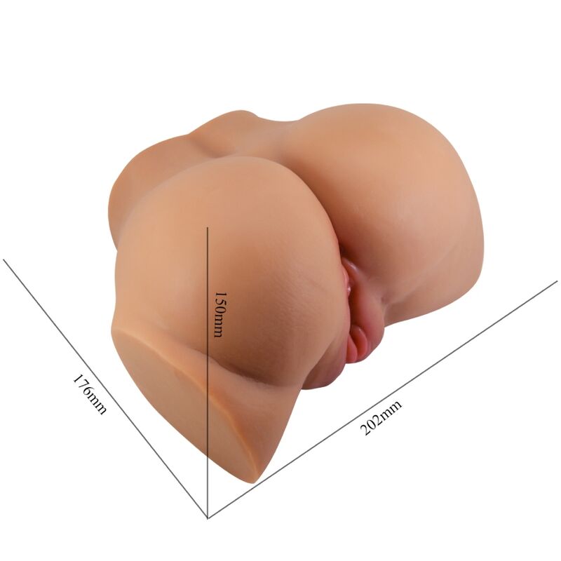 CRAZY BULL - EMILIA ASS VIBRATOR WITH REALISTIC VAGINA AND ANUS FLESH REMOTE CONTROL - Amore24